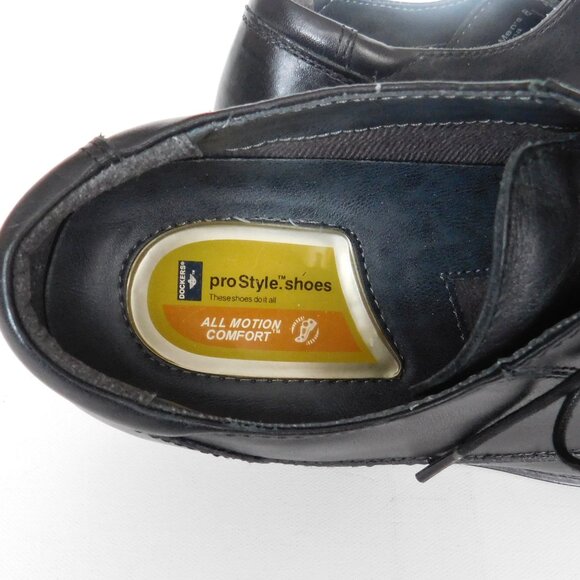 Dockers Trustee Moc Toe Oxford Lace-Up Black Leather Shoes 8.5 M - Picture 5 of 9